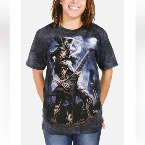 The Mountain Play Dead Black/Gray Tie Dyed Tee Size L - Picture 2 of 2